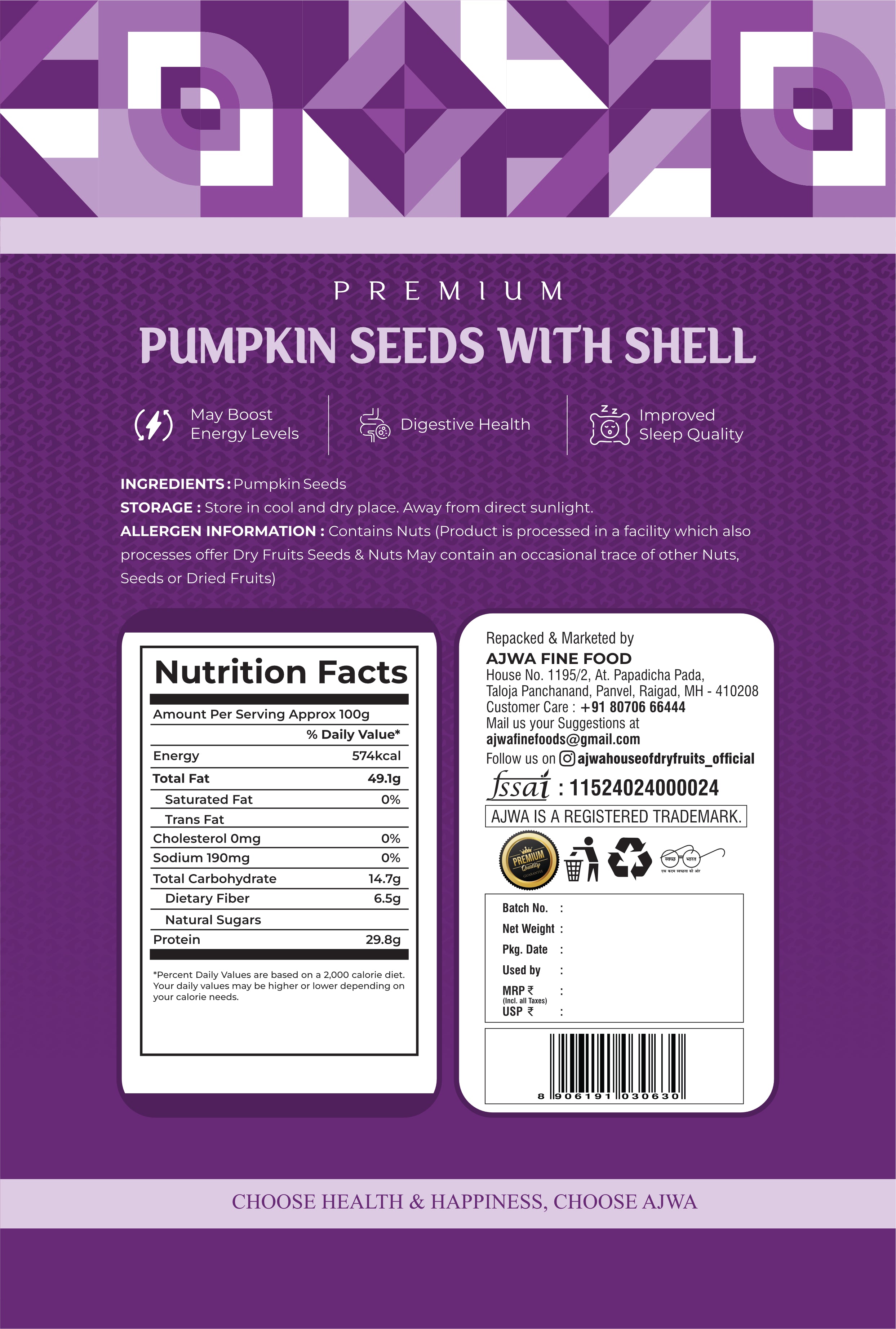 Pumpkin Seeds With Shell